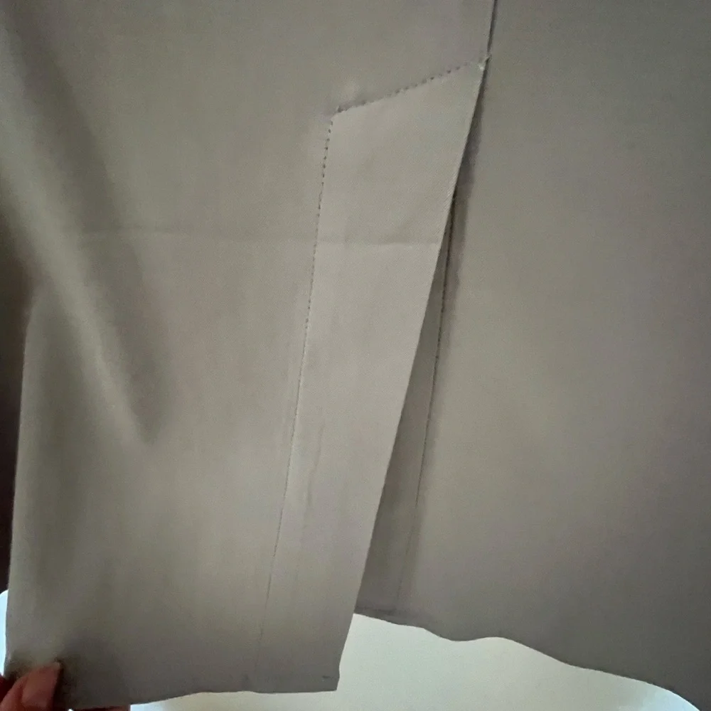 Universal Standards Vesper Polina Dove Gray Drape Dress Workdress NO BELT - Picture 12 of 16